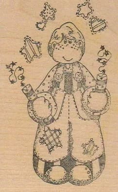 Stamp Affair Mary Helen Gould Firework Doll 4 x 2 1/2-0