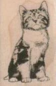 Cat Sitting Up 1 1 /4 x 1 3/4-0
