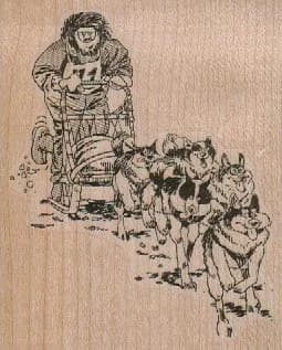 Dog Team And Sled 2 3/4 x 3 1/4-0