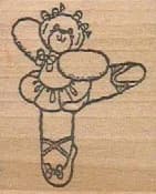 Stamp Affair Daisy Kingdom Bear Ballerina 2 x 1 1/2-0