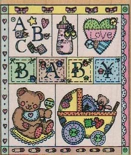 Hero Arts H1365 Baby Quilt 2 3/4 x 3 1/4-0
