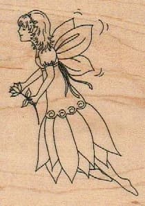 Stamp Impressions F347 Fairy 3 x 2 1/4-0