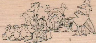 Vacationing Ducks 1 3/4 x 3 1/2-0