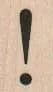 Exclamation Mark 3/4 x 1-0