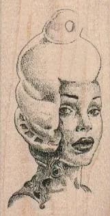 Frozen Custard Lady 1 3/4 x 3 1/4-0