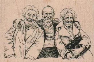 Smiling Trio 3 1/2 x 2 1/4-0