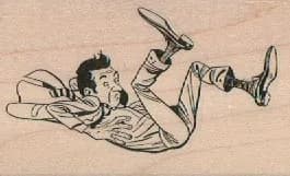 Falling Man 1 3/4 x 2 3/4-0