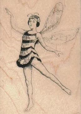Girl With Wings 2 3/4 x 3 3/4-0