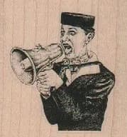 Lady With Bullhorn 2 x 2-0