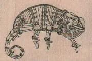 Steampunk Lizard 2 x 1 1/4-0