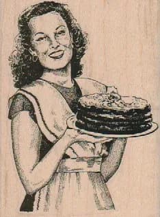Large Cake Lady 2 1/2 x 3 1/4-0