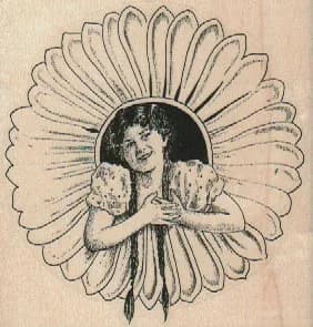 Girl In Daisy 3 x 3-0