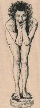 Lady On Scale 1 1/2 x 3 1/2-0