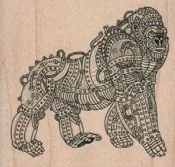 Steampunk Gorilla 2 3/4 x 2 1/2-0