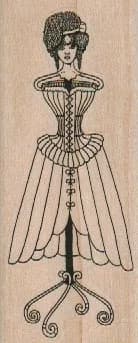 Dressform Corset Lady 1 1/2 x 3 1/2-0