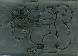 Provo Craft Squirrel clear mounted stamp 2 x 2 1/2-0