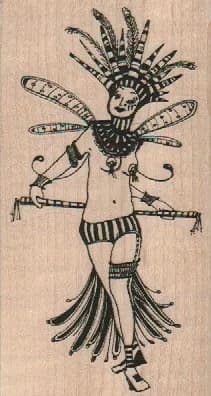 Whimsical Showgirl 2 1/4 x 4-0