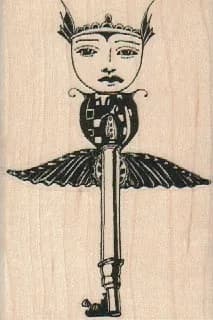 Flying Face key 2 1/4 x 3 1/4-0