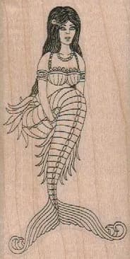 Mermaid Holding Tail 2 x 3 3/4-0