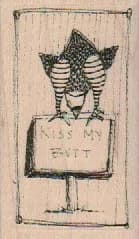 Kiss My Butt 1 1/2 x 2 1/2-0
