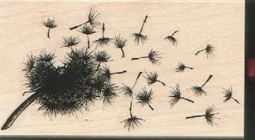 Blowing Dandelion and Extra Seed by Susan M. Brown 2 x 3 1/2 and 3/4 x 3/4-0