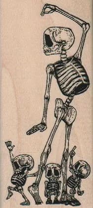 Skeleton Family 2 x 4 1/4-0