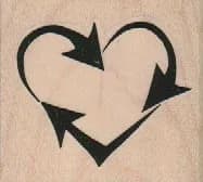 Large Arrow Heart 2 x 1 3/4-0
