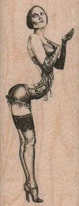 Steampunk Curved Lady 1 3/4 x 4 1/4-0
