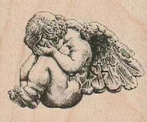 Weeping Angel Baby 2 1/4 x 1 3/4-0