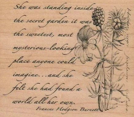 B Line Designs The Secret Garden 4 x 4 1/2-0