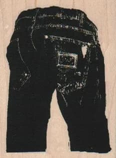 Jeans Back View 2 1/2 x 3 1/4-0