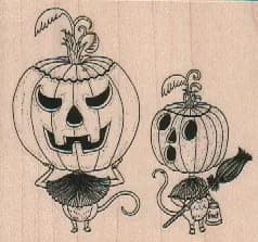 Jack-O-Lantern Creatures 2 1/2 x 2 1/4-0
