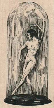 Large Nude in Bottle 2 x 3 3/4-0