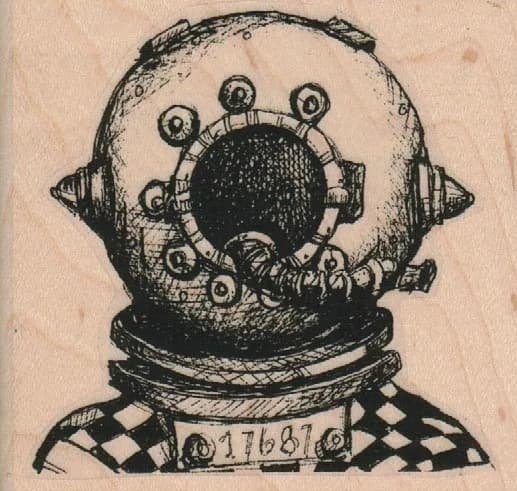 Whimsical Diver 2 3/4 x 2 1/2-0