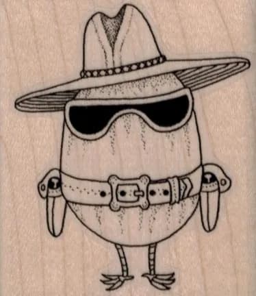 Egg Cowboy 2 x 2 1/4-0