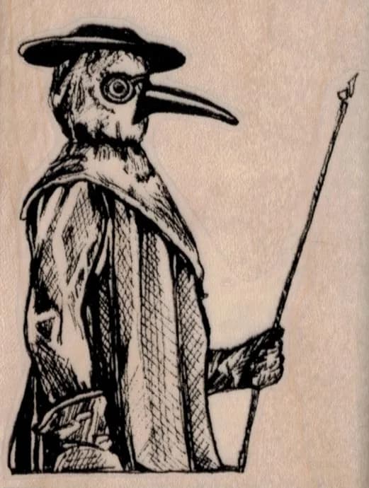 Plague Doctor 2 3/4 x 3 1/2-0