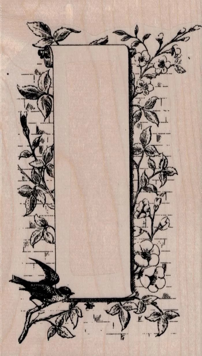 Flower and Bird Frame 3 3/4 x 6 1/4-0