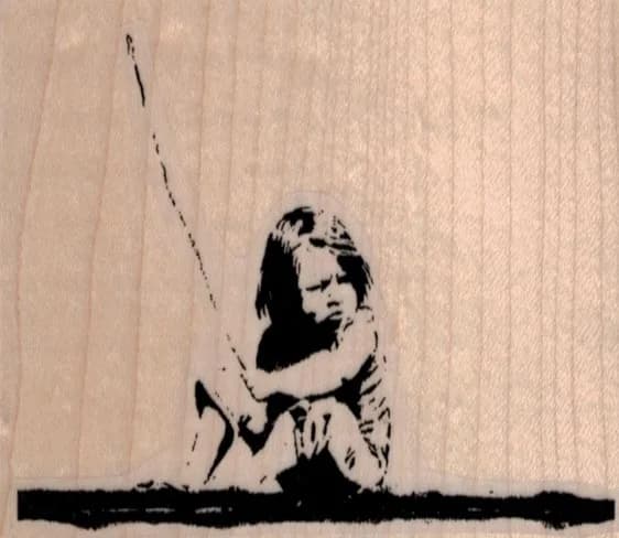 Banksy Unhappy Boy 3 x 2 1/2-0