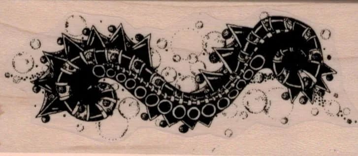 Whimsical Spiky Design 1 3/4 x 3 3/4-0