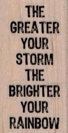The Greater Your Storm 1 1/4 x 2 1/4-0