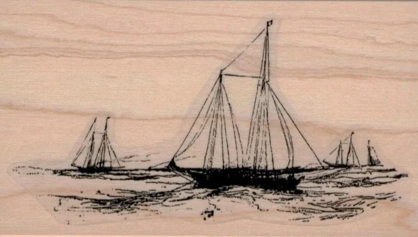 Sailing Scene 2 1/2 x 4 1/4-0