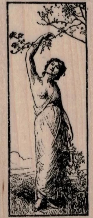 Greek Or Roman Lady 1 3/4 x 3 3/4-0