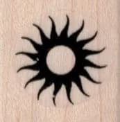Wavy Sun Silhouette 1 x 1-0