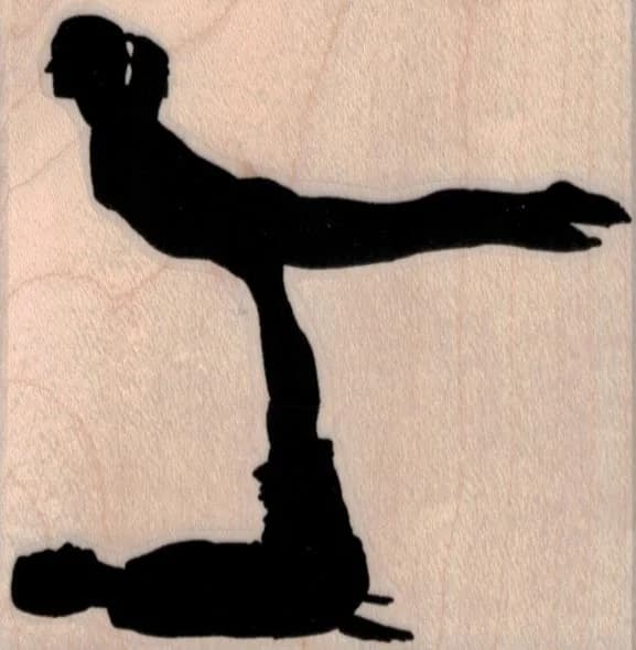 Superman Pose Silhouette 3 x 3-0