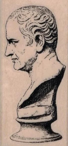 Bust of Man 1 1/2 x 3-0