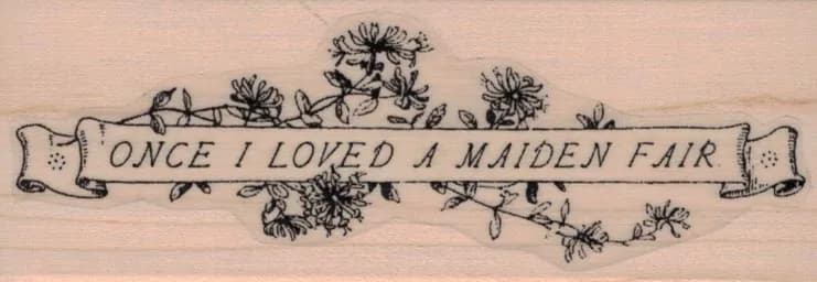 Once I Loved A Maiden 1 1/2 x 3 3/4-0