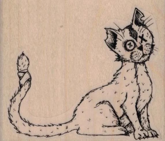 Creepy Cat by Tera Callihan 3 x 2 1/2-0
