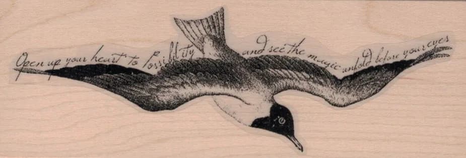 Open Up Your Heart Bird by Cat Kerr 1 3/4 x 4 3/4-0