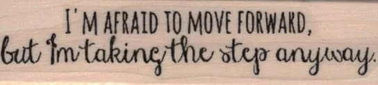 I'm Afraid To Move by Cat Kerr 3/4 x 2 3/4-0