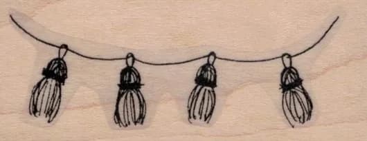 String of Tassels by Michele Kosciolek 1 1/4 x 2 3/4-0